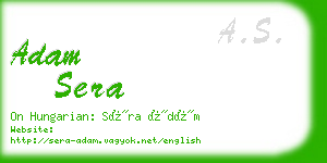 adam sera business card